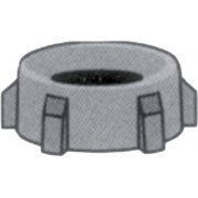 1 1/2" Thread to 1 1/4" Nylon Hose Savers - Nut